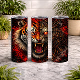 Cyber Tiger 20 OZ Wrap Mockup