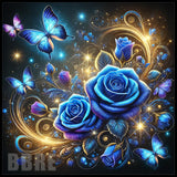 Blue Floral 20 OZ Sublimation Wrap