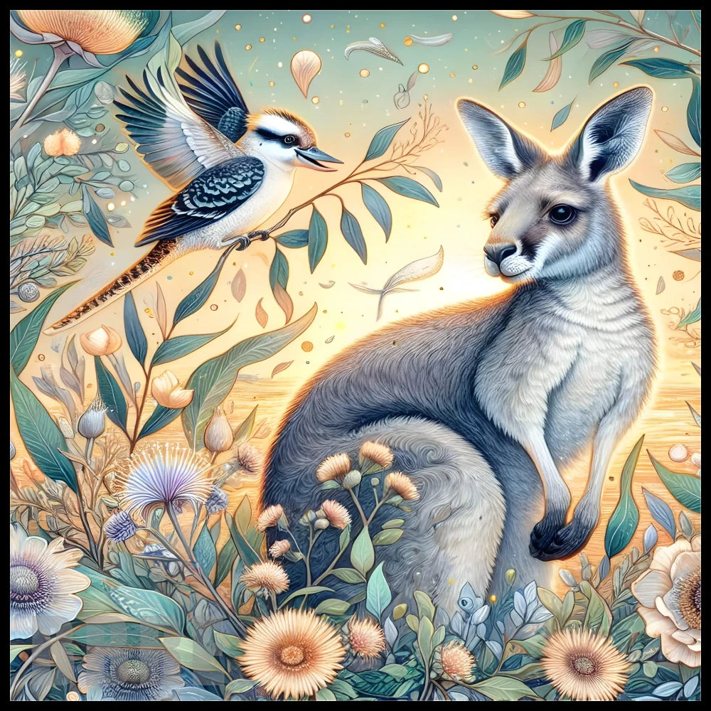 Kangaroo Kookaburra 20 OZ Sublimation Wrap
