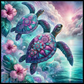 Tropical Turtles 4 20 OZ Sublimation Wrap