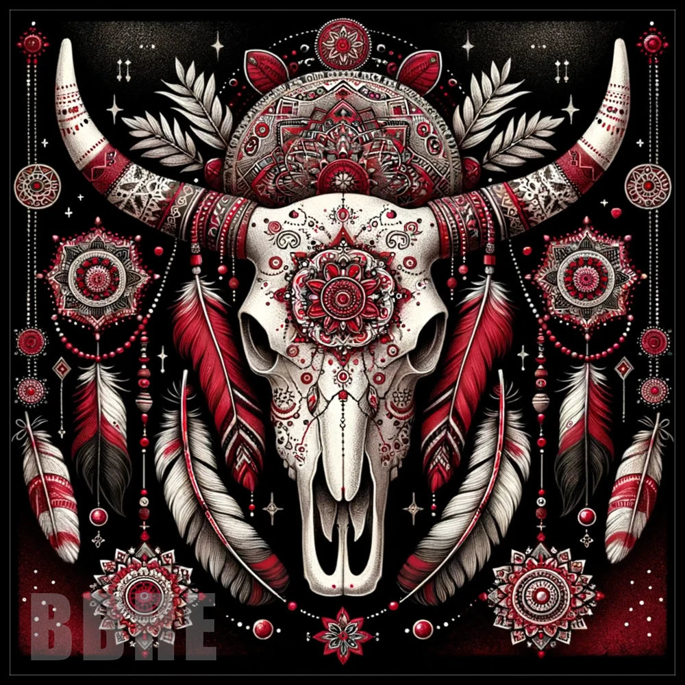 Red Skull Art 20 OZ Sublimation Wrap