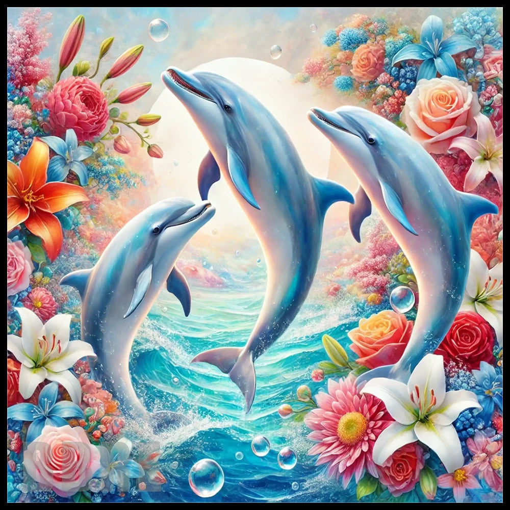 Dolphin Splash 20 OZ Sublimation Wrap