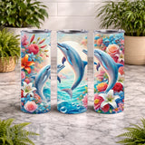 Dolphin Splash 20 OZ Wrap Mockup