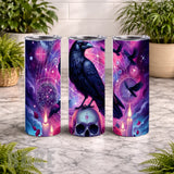 Mystical Raven 20 OZ Wrap Mockup