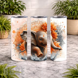 Elephant Splash 20 OZ Wrap Mockup