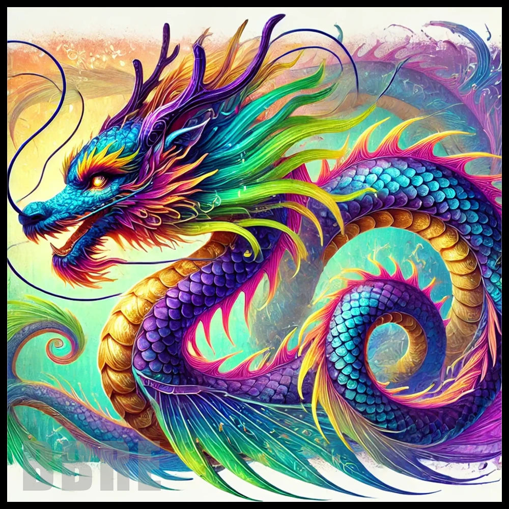 Colorful Dragon 20 OZ Sublimation Wrap