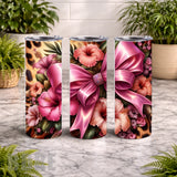 Floral Bow 20 OZ Wrap Mockup
