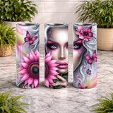 Floral Butterfly 17 20 OZ Wrap Mockup
