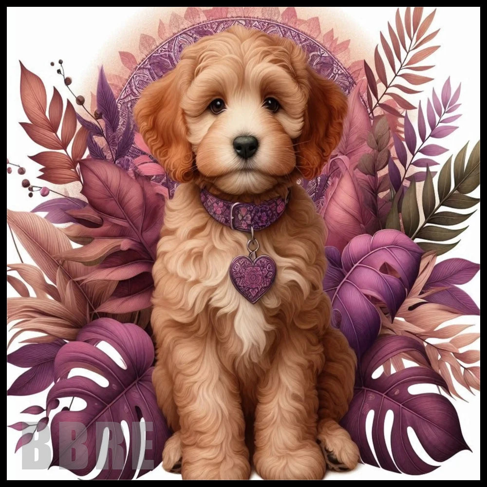 Puppy Floral 20 OZ Sublimation Wrap