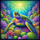 Colorful Sea Turtle 2 20 OZ Sublimation Wrap