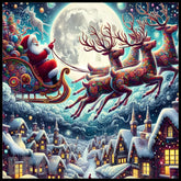 Santa Sleigh 20 OZ Sublimation Wrap