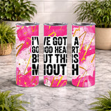 Bold Heart 20 OZ Wrap Mockup