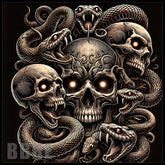 Skull Serpent 20 OZ Sublimation Wrap