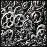 Mechanical Gears 20 OZ Sublimation Wrap
