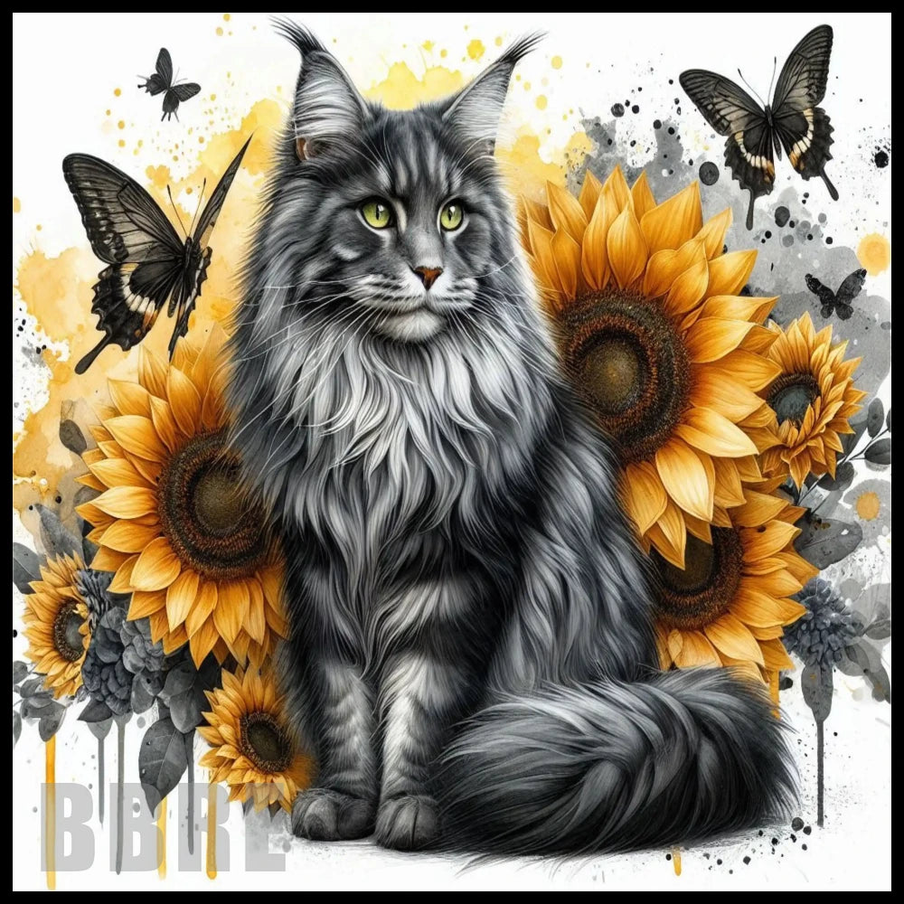 Sunflower Cat 20 OZ Sublimation Wrap