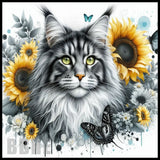 Floral Cat 4 20 OZ Sublimation Wrap
