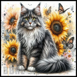 Sunflower Cat 3 20 OZ Sublimation Wrap