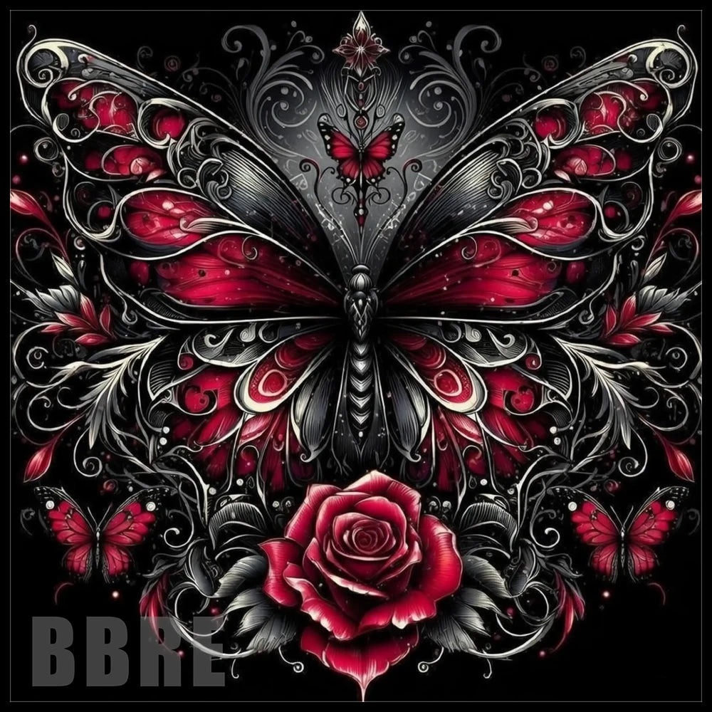 Butterfly Rose 20 OZ Sublimation Wrap
