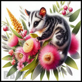 Floral Possum 2 20 OZ Sublimation Wrap