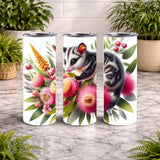 Floral Possum 2 20 OZ Wrap Mockup