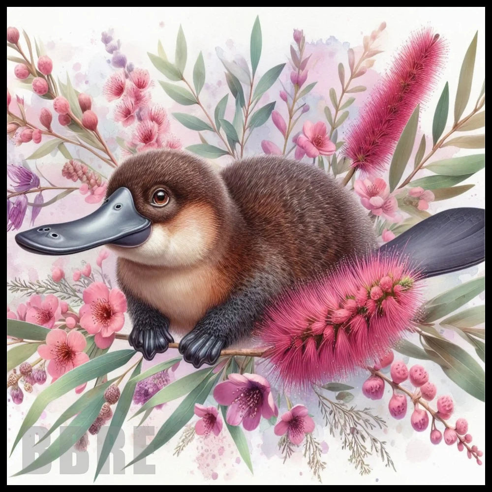 Floral Platypus 20 OZ Sublimation Wrap