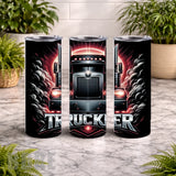 Trucker Tumbler 20 OZ Wrap Mockup