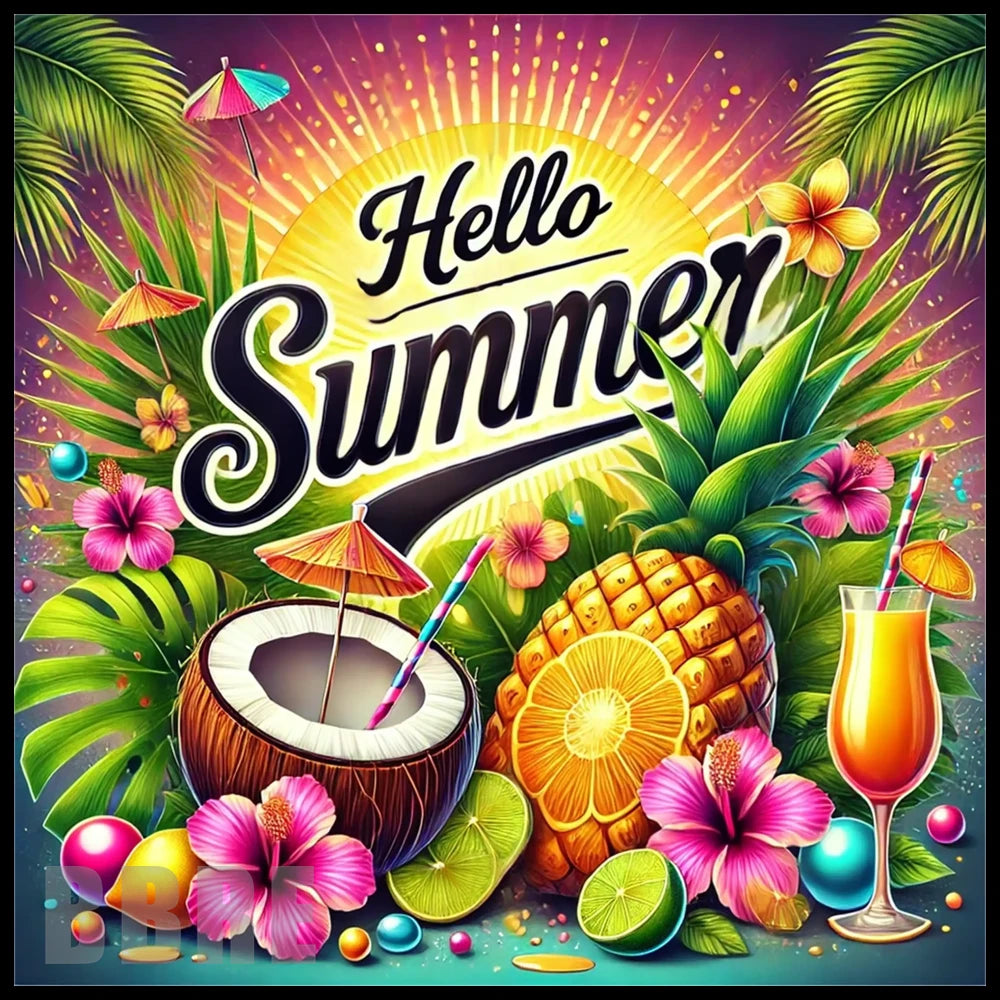 Hello Summer 20 OZ Sublimation Wrap