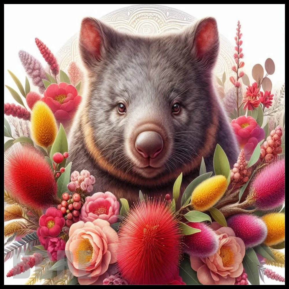 Floral Wombat 20 OZ Sublimation Wrap