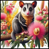Floral Possum 3 20 OZ Sublimation Wrap