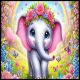 Floral Elephant 3 20 OZ Sublimation Wrap