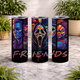 Horror Friends 20 OZ Wrap Mockup
