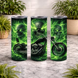 Green Skull 20 OZ Wrap Mockup