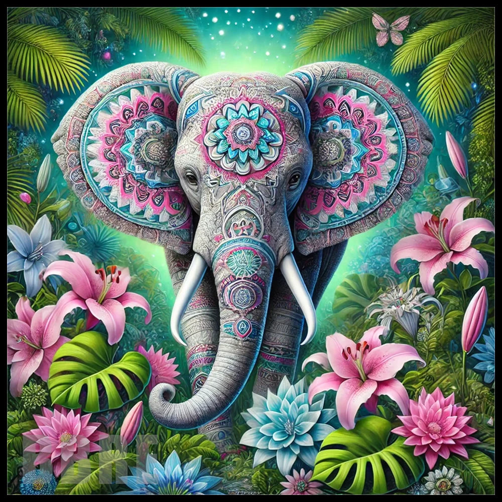 Elephant Blossom 5 20 OZ Sublimation Wrap