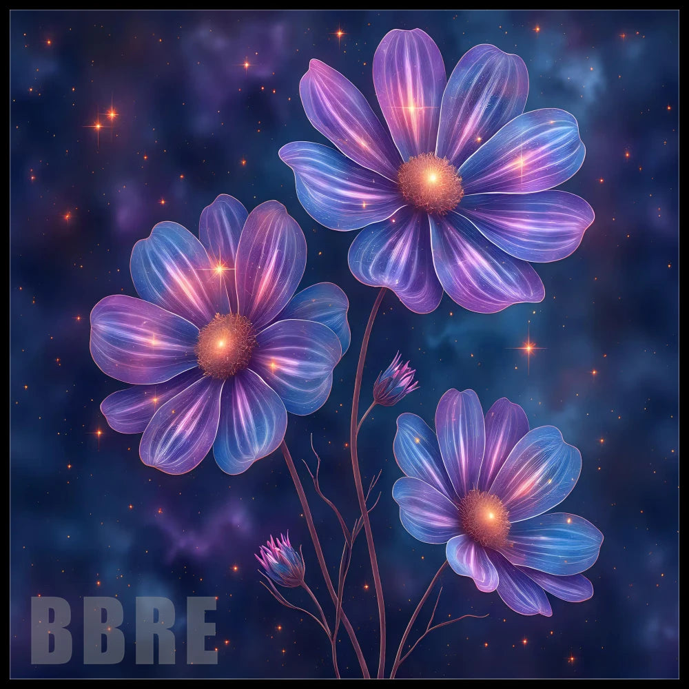 Cosmic Blooms 20 OZ Sublimation Wrap