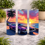 Sunset Camaro 20 OZ Wrap Mockup