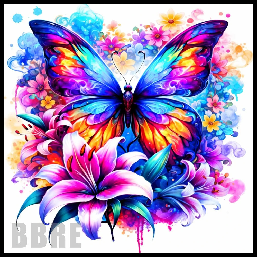 Colorful Butterfly 3 20 OZ Sublimation Wrap