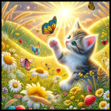 Kitten Butterflies 20 OZ Sublimation Wrap