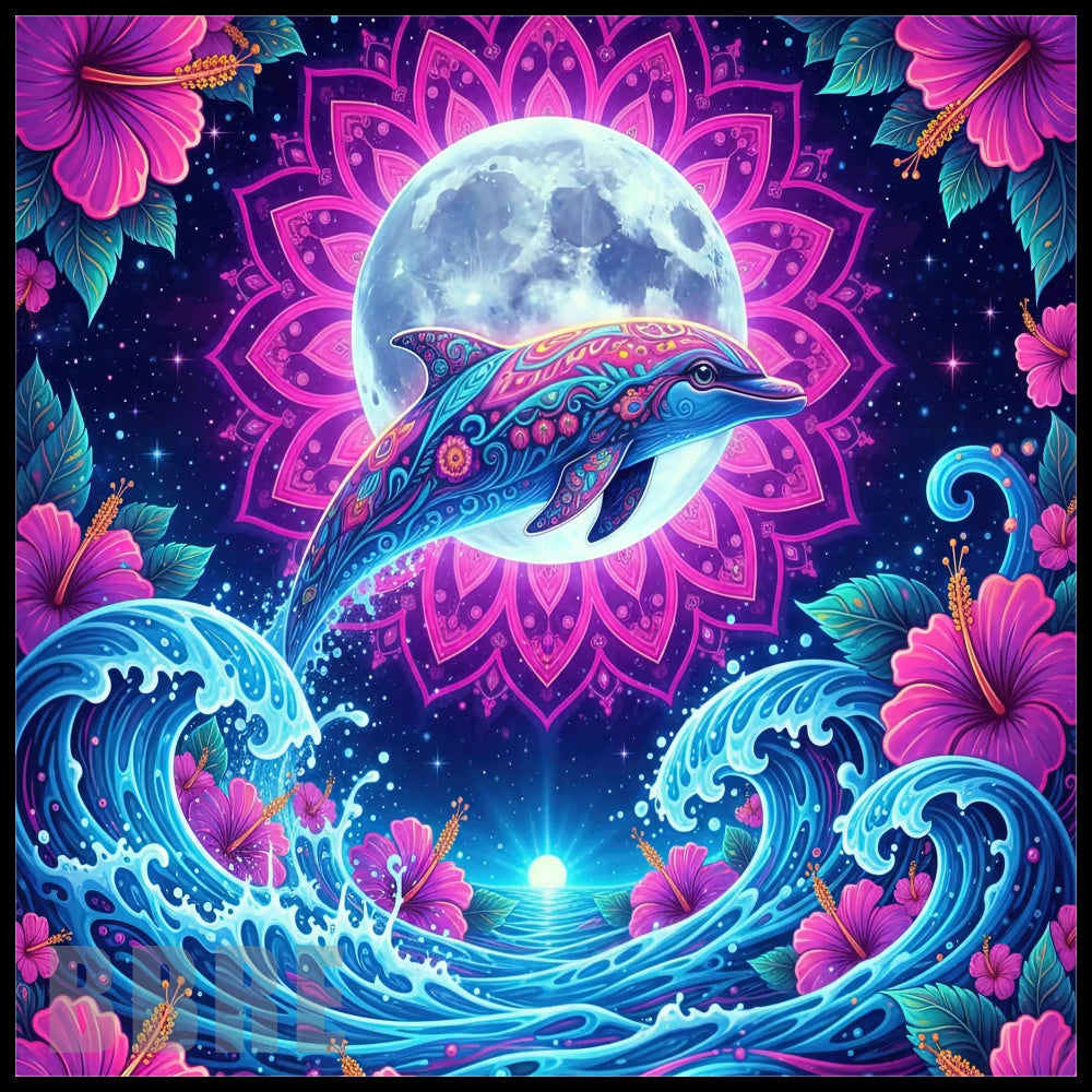 Dolphin Waves 2 20 OZ Sublimation Wrap
