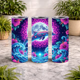 Dolphin Waves 2 20 OZ Wrap Mockup