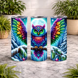 Colorful Owl 20 OZ Wrap Mockup