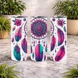 Dreamcatcher Feathers 2 20 OZ Wrap Mockup