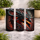 Fiery Dragon 3 20 OZ Wrap Mockup