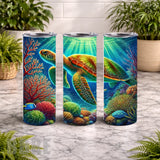 Ocean Turtle 4 20 OZ Wrap Mockup