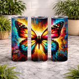 Vibrant Butterfly 20 OZ Wrap Mockup