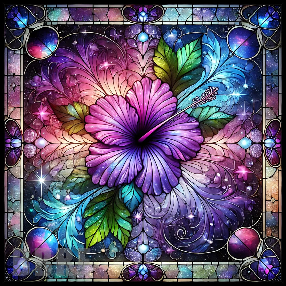 Floral Stained 20 OZ Sublimation Wrap