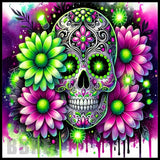 Floral Skull 28 20 OZ Sublimation Wrap