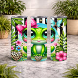 Cute Frog 20 OZ Wrap Mockup