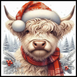 Festive Highland Cow 20 OZ Sublimation Wrap