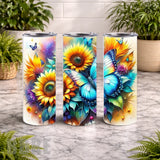 Butterfly Blooms 4 20 OZ Wrap Mockup