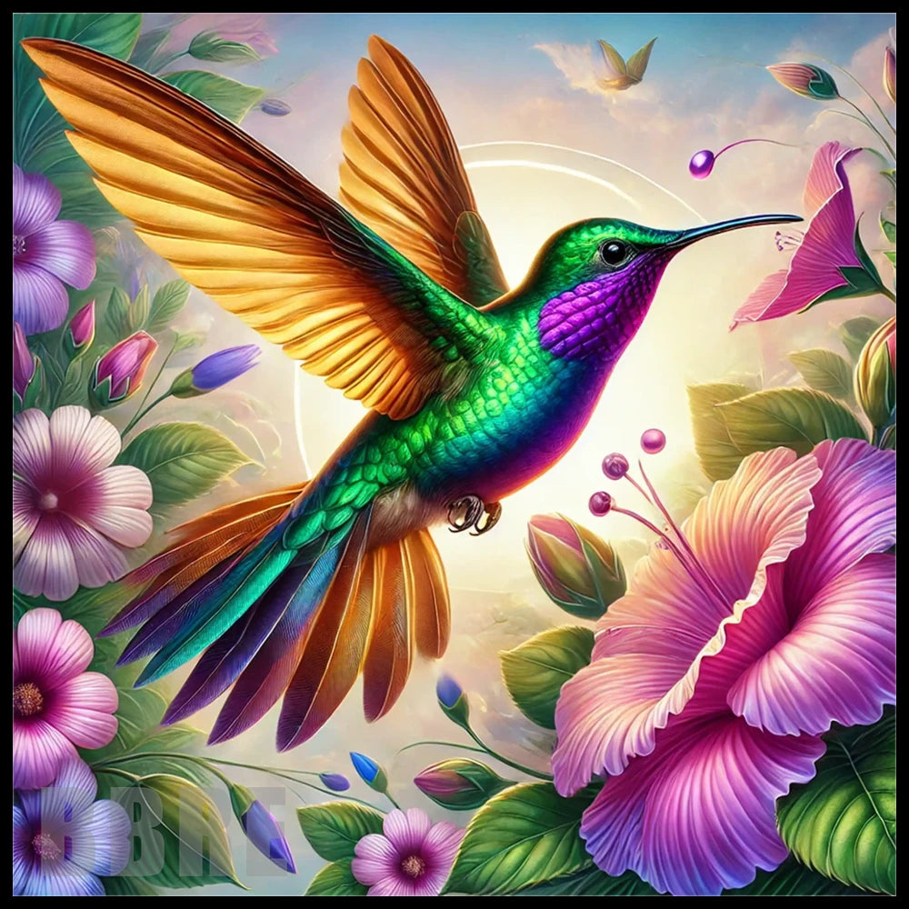 Vibrant Hummingbird 6 20 OZ Sublimation Wrap